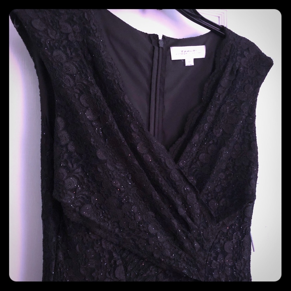 Lace evening gown